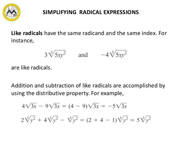 pix Like Radicals Math Definition rational exponents and radicals