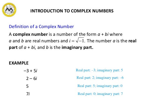 MIT Math Syllabus 10-3 Lesson 5: Complex numbers