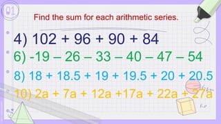 Mathematics 10. Topic: Arithmetic Series.pptx