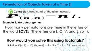 Distinguishable Permutation Example math 10 lesson 26.pptx quarter 3 module 26: linear permutation of ...
