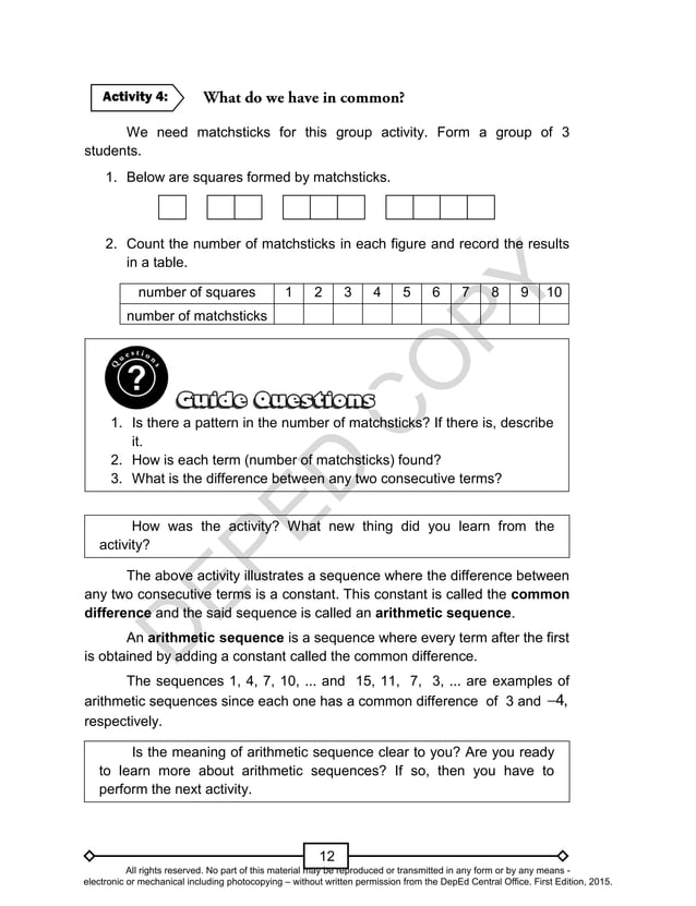 Mathematics 10 Learning Modules Quarter 1 Mathematics 10 Learning Modules Quarter 1