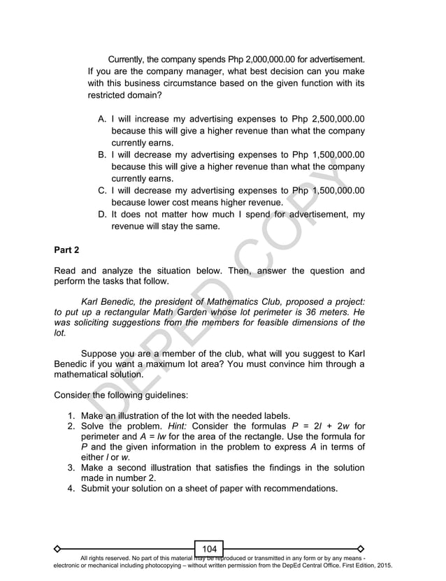 Mathematics 10 Learning Modules Quarter 2