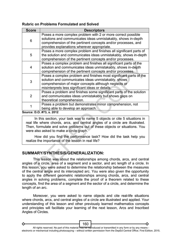 Mathematics 10 Learning Modules Quarter 2