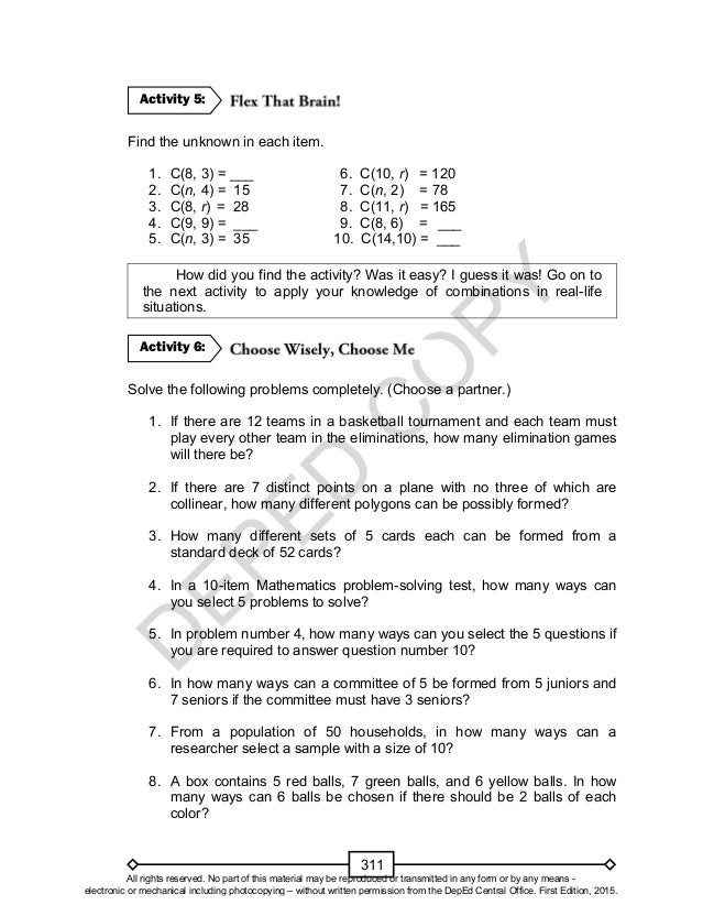 Mathematics 10 Learner’s Material Unit 3