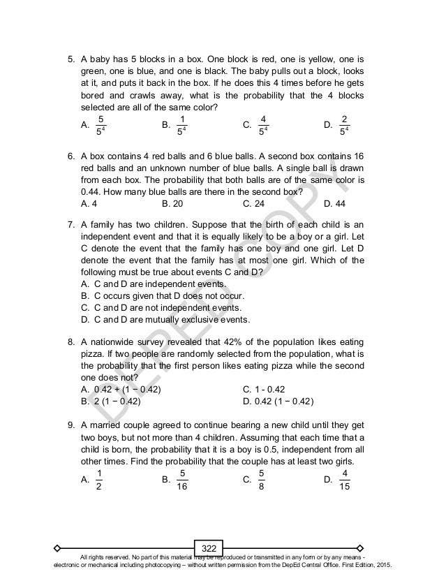 Math learners material grade 10 quarter 3