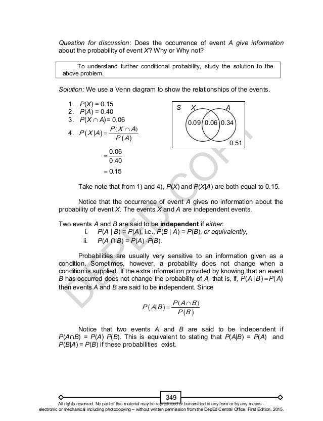 Math learners material grade 10 quarter 3
