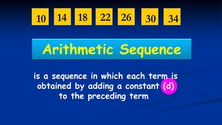 Sequence In Adding Math Problem Math10 q1 week2.arithmetic sequence1 | PPTX