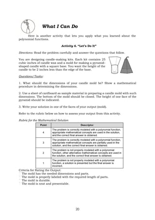 Math10 q2 mod1of8_polynomial function_v2 (1) | PDF