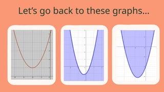 Let’s go back to these graphs…
 