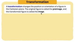 MATH 10 TERM 1 WEEK 3  Points and Transformations in The Cartesian Plane.pptx