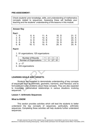 Math10 tg u1 | PDF