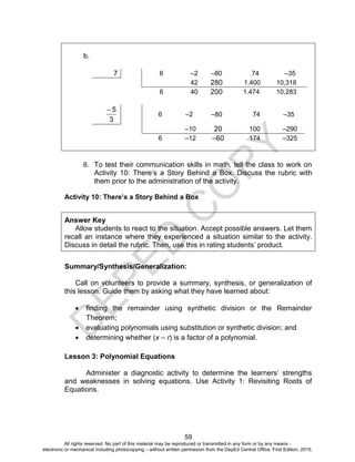 ucsc all rights reserved. no part of this material may... Math10 tg u1 | PDF