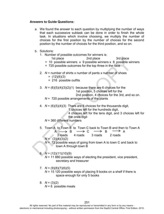 Math10 teaching guide unit 3 | PDF