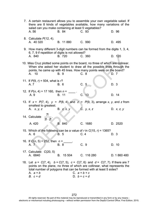 Math10 teaching guide unit 3