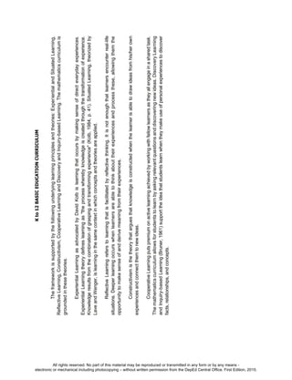 D
E
P
E
D
C
O
P
Y
All rights reserved. No part of this material may be reproduced or transmitted in any form or by any means -
electronic or mechanical including photocopying – without written permission from the DepEd Central Office. First Edition, 2015.
 