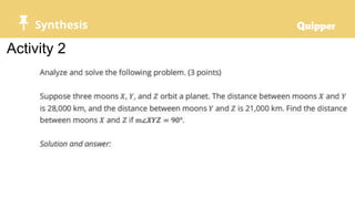 Synthesis
Activity 2
 