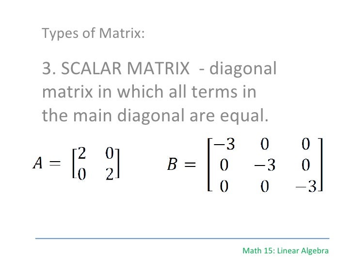 Is A Zero Matrix A Scalar Matrix