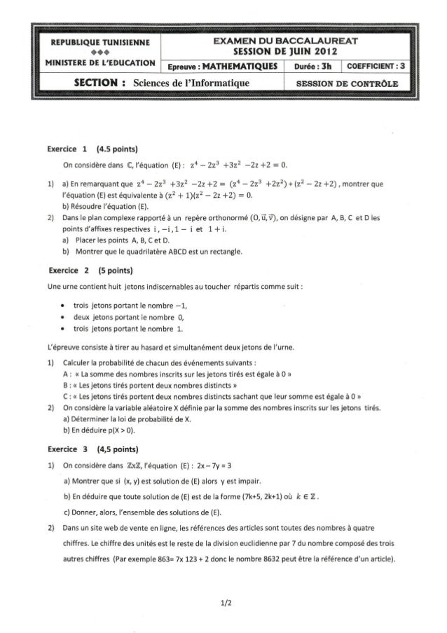 devoir math