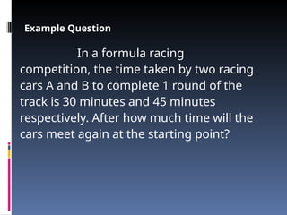 Math Tt Racing February math 208 report fundamental theorem of arithmetic | PPT