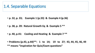 Chapter 1 First Order Ordinary Differential Equations Slides Pdf Chapter 1 First Order Ordinary Differential Equations Slides Pdf