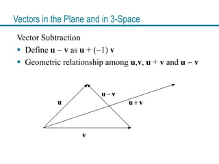 Vector Relationships Math Chapter 4: Vector Spaces - Part 1/Slides By Pearson | PDF