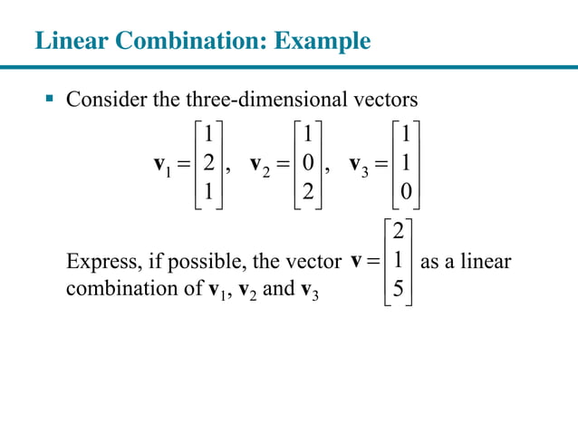 Chapter 4: Vector Spaces - Part 2/Slides By Pearson | PPT