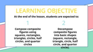 Comprehensive Math 2 Lessons on Circles and Composite Shapes for Young ...