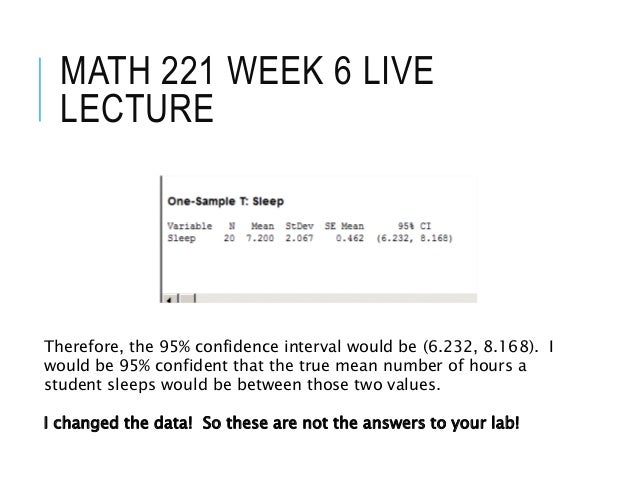 Math 221 week 6 lecture april 2015