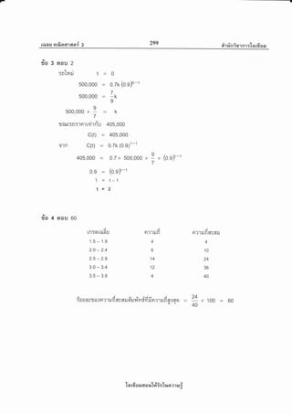 rcr6rrJ Frrfisrflran{ 2 299 eir rln irr nr :'[ n u8 ar sr
?lo 3 srou 2
;ntrari t - o
5oo,ooo - o.zk (o.o1o-,
7
500,000 - g
n
500,000x9 - k
7
rJ rurTnrt en lyirrYu 405,000
C(t) - 405,000
o']n C(t) _ 0.7k (0.9)t-1
o
405,000- O.Tx500,000xYx(O.o)t-1
7
o.e = (o.oy,-,
1 - t-1
t= 2
tv
?to 4 aou 60
d
LNTq LilN U
1.5 - 1.9
2.0 - 2.4
2.5 - 2.9
3.0 - 3.4
3.5 - 3.9
A
Ft?1iln
4
6
14
12
4
A
Ft?'.liln6[yfr8J
4
10
24
36
40
founvto.rer?'rarfrnynru#ruvt'yrfiifin?1ilfin.:nq -
24
x 100 - 60$t 40
-[n
rfr s il a a ltt#in'Lr,ror er er i
 