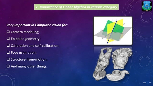Applications of linear algebra in computer science | PPTX