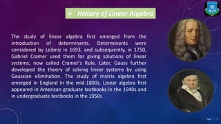 Applications of linear algebra in computer science | PPT