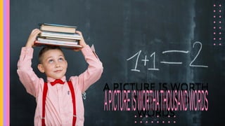 A PICTURE IS WORTH
A THOUSAND
WORDS
 