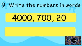 Grade 3 Mathematics, reading and writing numbers | PPTX
