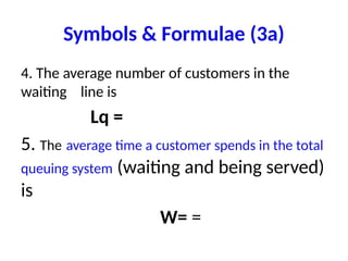 Line Queue Numbers MATH302 Queueing.pptx and operation research | PPTX