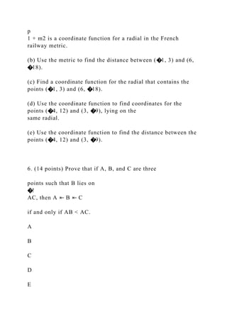 MATH 334, College Geometry NameExam 1, Spring, 2015Instr.docx