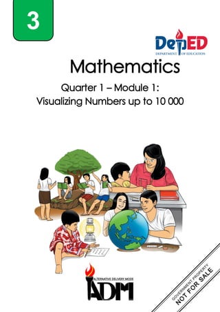 Mathematics
Quarter 1 – Module 1:
Visualizing Numbers up to 10 000
3
 