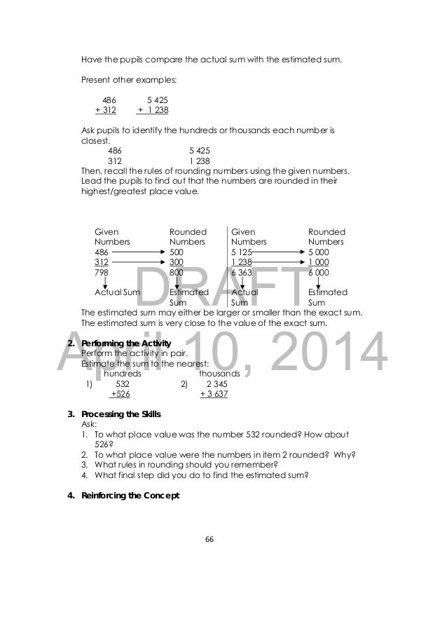 363 Rounded To The Nearest Ten And Hundred Math 3 tg draft 4.10.2014