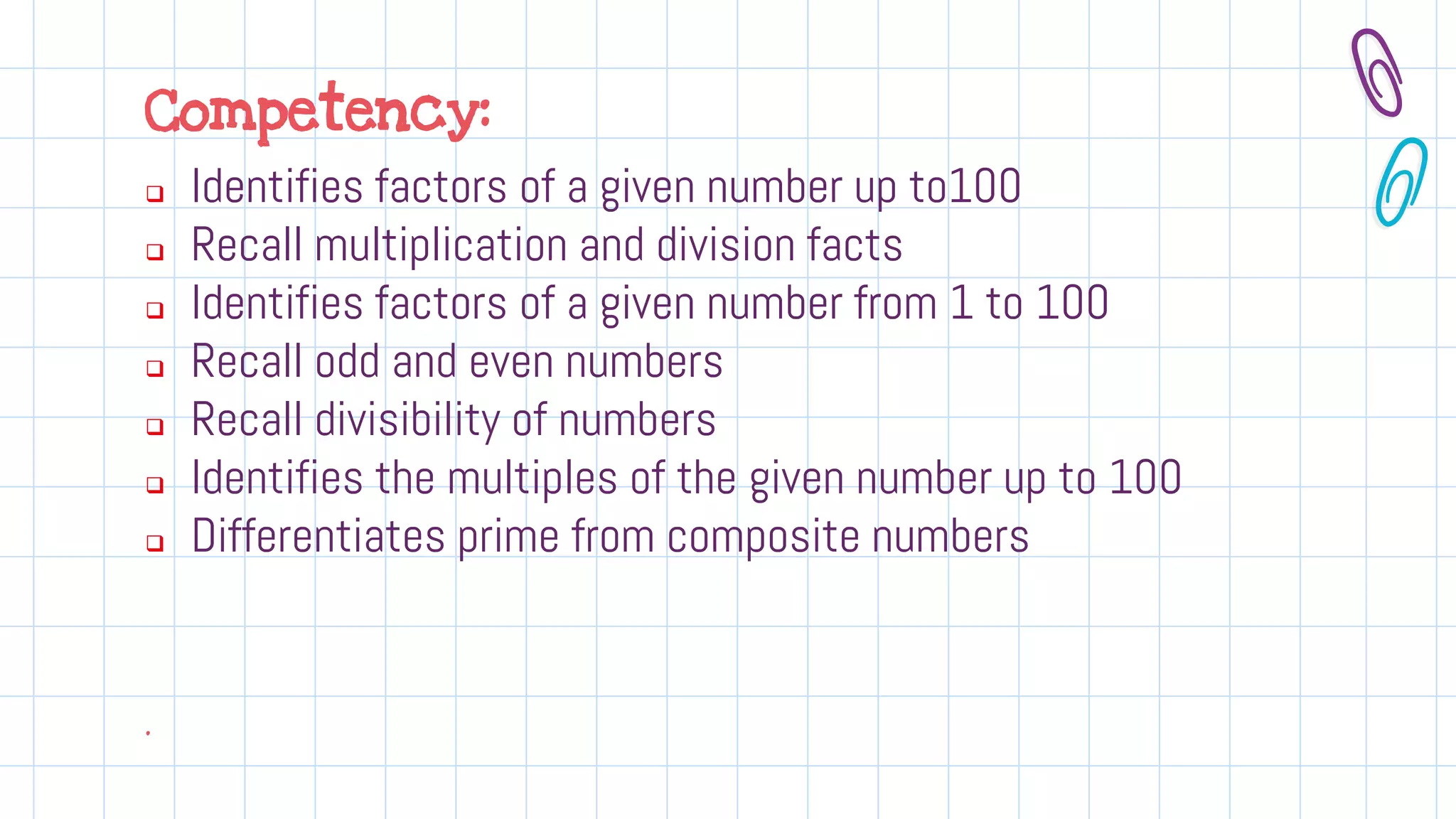 Factors and Multiples | PPTX
