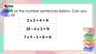 Comprehensive Math 4 Lesson on Order of Operations Using MDAS Rules | PPTX