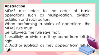 Comprehensive Math 4 Lesson on Order of Operations Using MDAS Rules | PPTX