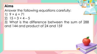 Comprehensive Math 4 Lesson on Order of Operations Using MDAS Rules | PPTX