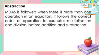 Mdas Shape Comprehensive Math 4 Lesson on Order of Operations Using MDAS Rules | PPTX