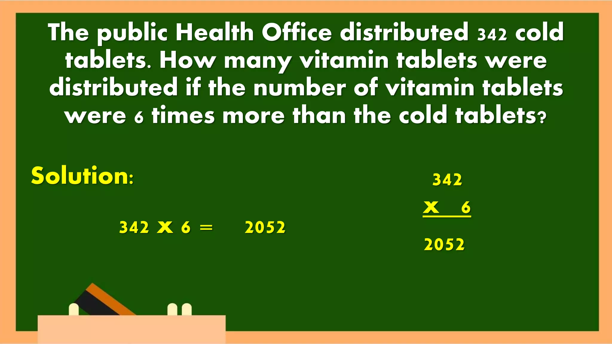 Solving problems involving multiplication of whole numbers math 4 pptx