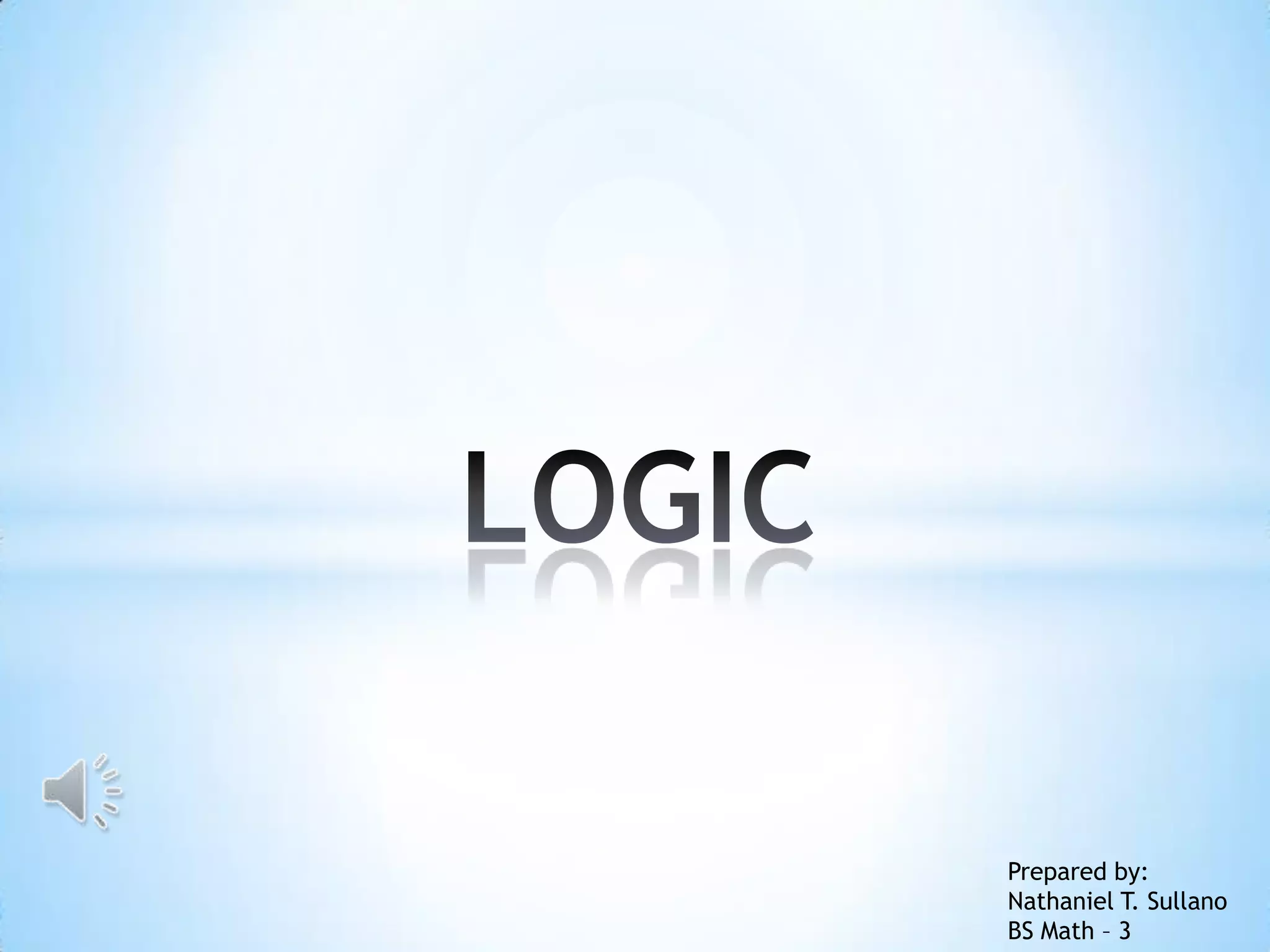 Logic and set theory ppt