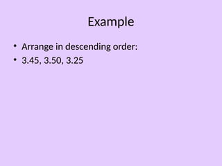 Mastering Decimal Ordering: Descending Order of Decimals up to ...