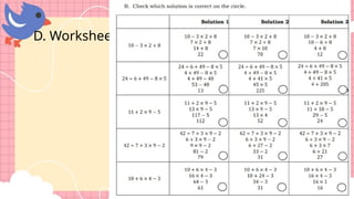 D. Worksheet
 
