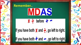 Math 5 - Order of Operations (PMDAS or GMDAS Rule) | PPTX
