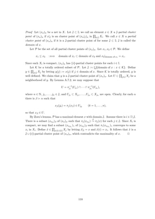 Proof (i) =⇒ (ii), (iii) is trivial.
(ii) =⇒ (i): clear by Theorem 3.2.6.
(iii) =⇒ (i): Assume that λ − T is not bijective, i.e. λ ∈ σ(T) = σ(T∗). Hence, λ is
an eigenvalue of T∗. Hence, there are non-zero elements in ker(λ − T∗) = (λ − T)E⊥.
Consequently, (λ − T)E 6= E must hold, contradicting the surjectivity of λ − T. u
t
Example Let λ ∈ C  {0}, and let k ∈ C([0, 1] × [0, 1]), and consider, for f, g ∈ C([01, ])
the integral equations
λf(x) −
Z 1
0
f(y)k(x, y) dy = g(x) (x ∈ [0, 1]) (3.2)
and
λf(x) −
Z 1
0
f(y)k(x, y) dy = 0 (x ∈ [0, 1]). (3.3)
Then there are the following alternatives:
(i) (3.2) has a unique solution f ∈ C([0, 1]) for each g ∈ C([0, 1]); in particular, (3.3)
only has the trivial solution f ≡ 0.
(ii) There is g ∈ C([0, 1]) such that (3.2) has no solution f ∈ C([0, 1]). In this case, (3.3)
has non-trivial solutions f ∈ C([0, 1]), which form a finite-dimensional subspace of
C([0, 1]).
Since the Fredholm operator on C([0, 1]) with kernel k is compact, this is an immediate
consequence of Corollary 3.2.7.
To make stronger assertions on the spectral theory of compact operators, we need to
leave the general Banach space framework.
3.3 Hilbert spaces
Hilbert spaces are, in a certain sense, the infinite-dimensional spaces which behave most
like finite-dimensional Euclidean space.
3.3.1 Inner products
Definition 3.3.1 A semi-inner product on a vector space E is map [·, ·]: E ×E → F such
that
(a) [λx + µy, z] = λ[x, z] + µ[y, z] (λ, µ ∈ F, x, y, z ∈ E);
(b) [z, λx + µy] = λ[z, x] + µ[z, y] (λ, µ ∈ F, x, y, z ∈ E);
62
 