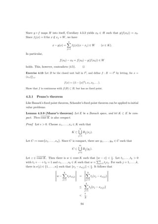 ≥
1
π
Z
[−π,π]Iδ
|Dn(x)| dx −
1
π
Z
Iδ
|Dn(x)| dx
| {z }
≤ 
2
≥
1
π
Z
[−π,π]Iδ
|Dn(x)| dx −

2
,
consequently

2
+ ksnk ≥
1
π
Z
[−π,π]Iδ
|Dn(x)| dx
=
1
π
Z
[−π,π]
|Dn(x)| dx −
1
π
Z
Iδ
|Dn(x)| dx
| {z }
≤ 
2
≥
1
π
Z
[−π,π]
|Dn(x)| dx −

2
,
and finally
 + ksnk ≥
1
π
Z
[−π,π]
|Dn(x)| dx.
Since   0, this yields
ksnk =
1
π
Z π
−π
|Dn(x)| dx =
2
π
Z π
0
|Dn(x)| dx.
Since
Z π
0
 