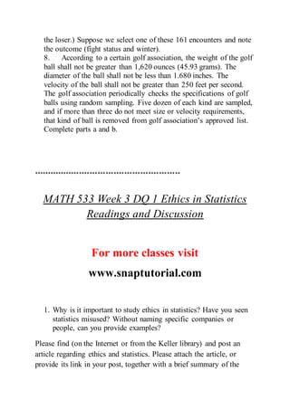 MATH 533   Exceptional Education - snaptutorial.com